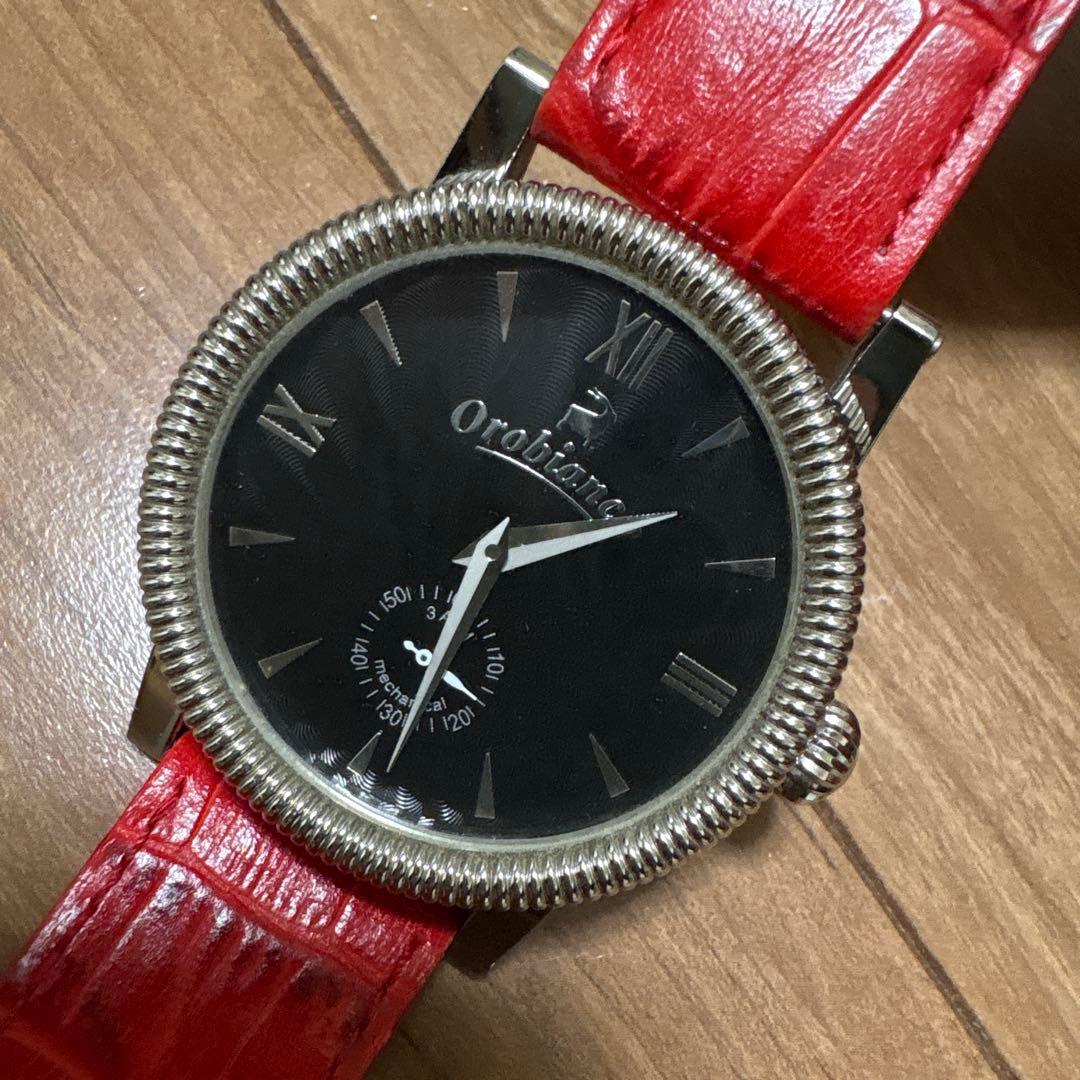レア品 Orobianco オロビアンコアナログ(自動巻き)両面腕時計