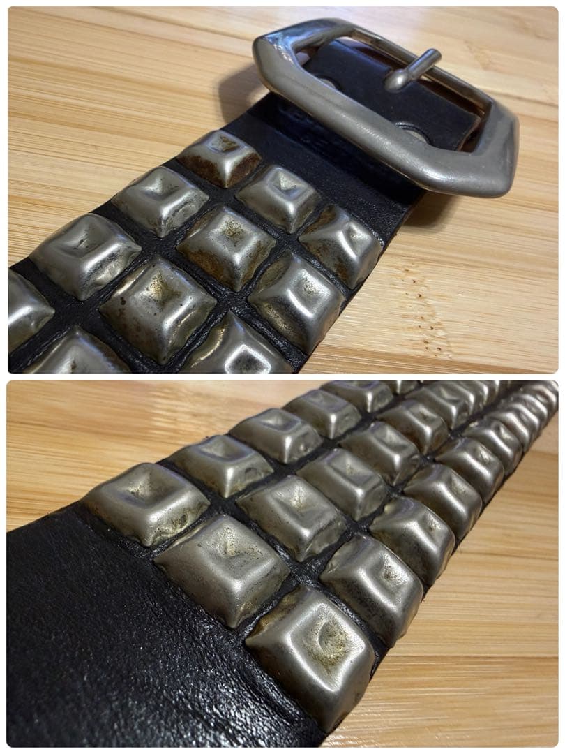 ⭐️ジェフガレア⭐️Pyramid⭐️シルバースタッズ⭐️ブラック(茶芯)⭐️34