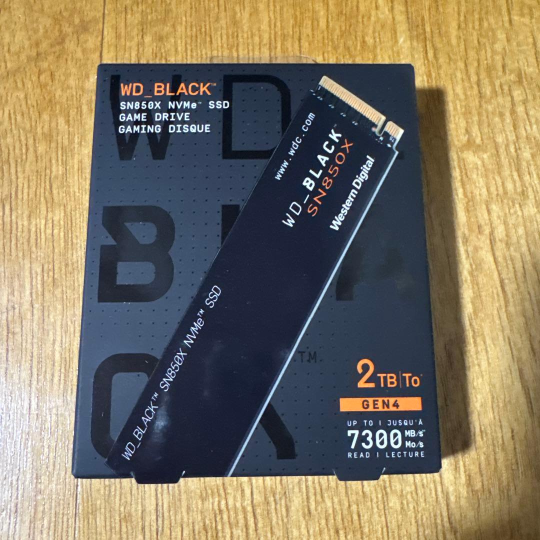 新品・未開封 WD_BLACK SN850X 2TB NVMe SSD