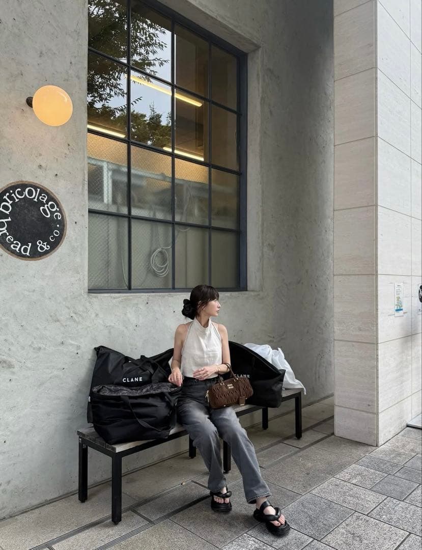 トップス CLANE HALTER HIGH NECK CAMISOLE TOPS