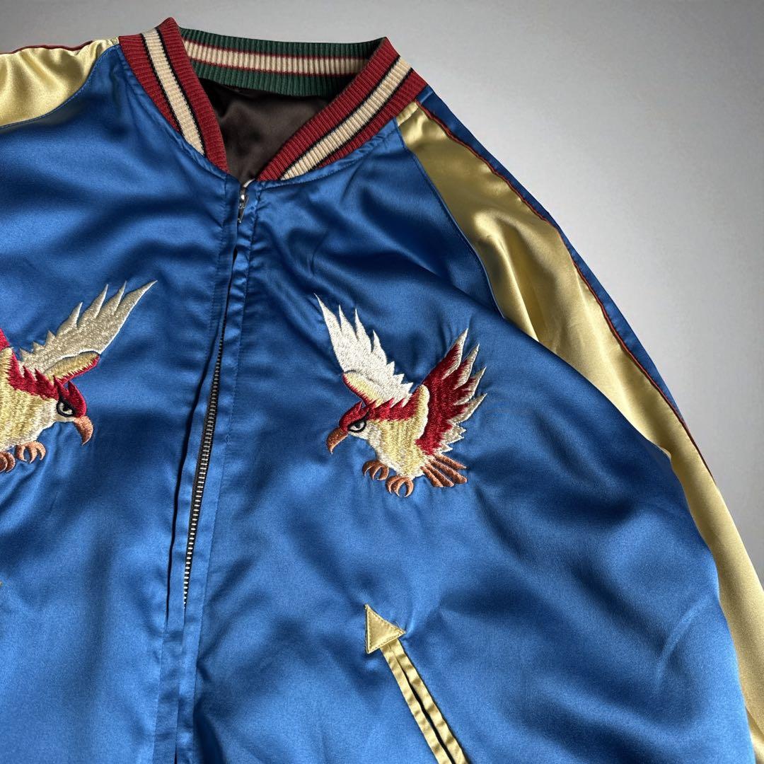 東洋エンタープライズ テーラー東洋 希少なリバーシブルスカジャン L 鷹×龍