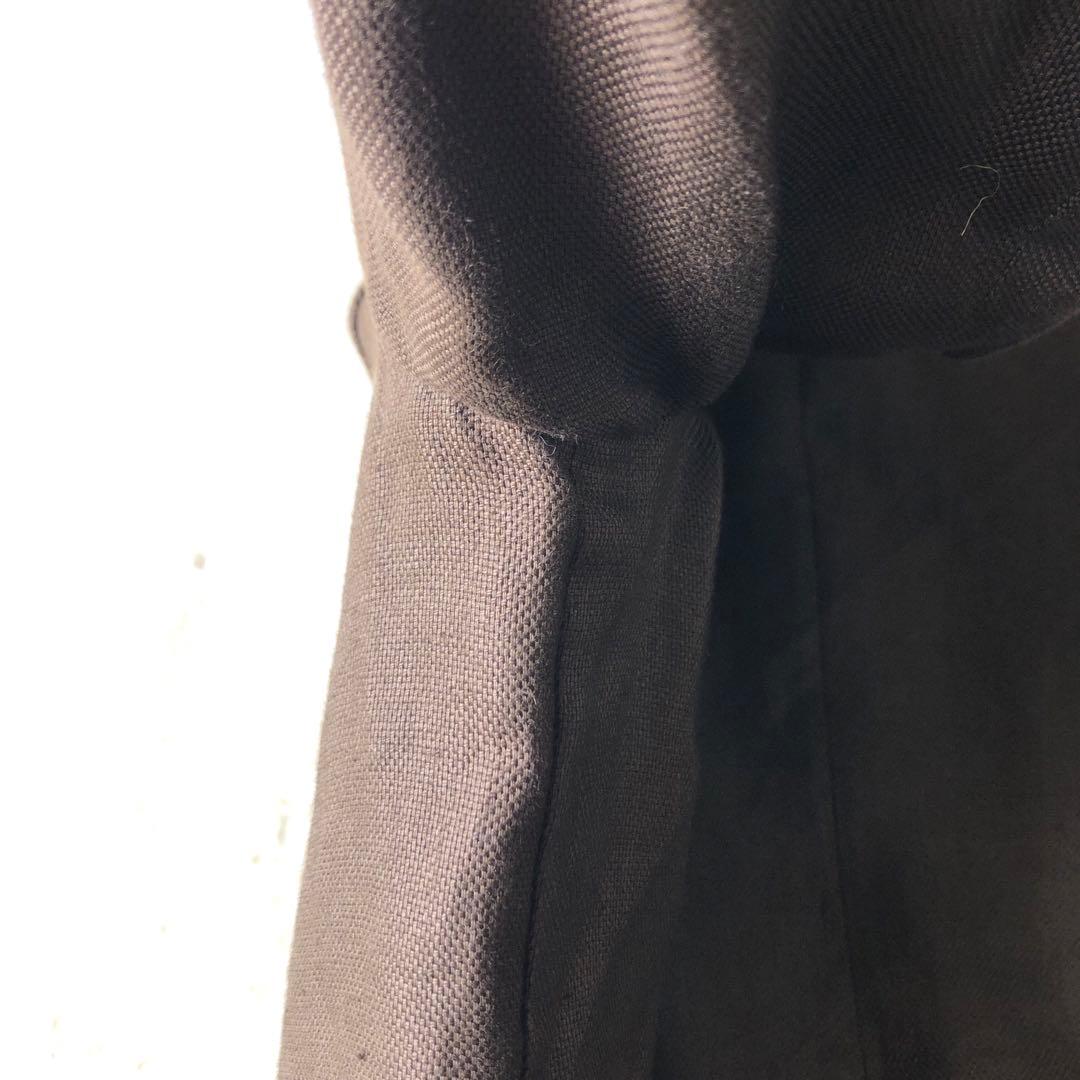 大きいサイズ　リネン100% SCAPA パンツスーツ　涼しい　ブラウン