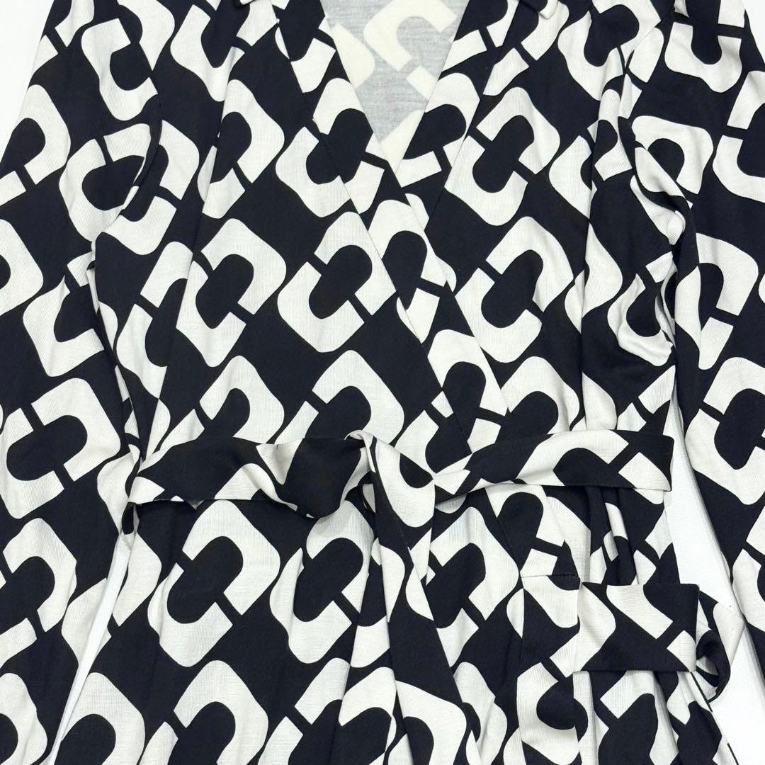 【美品】DIANE von FURSTENBERG ラップワンピース チェーン柄