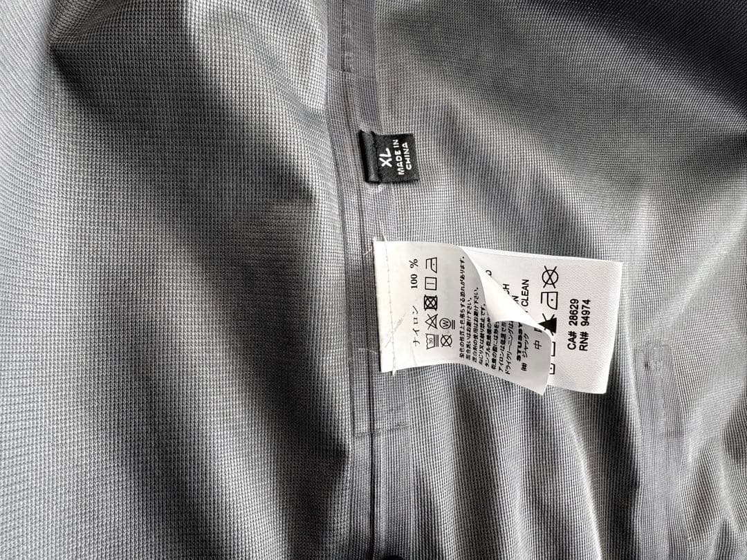 STUSSY／APEX シェル ジャケット ブラック ナイロンジャケット