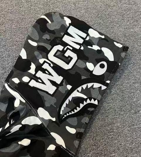 A Bathing Ape グローインザダーク迷彩 シャークフードパーカー