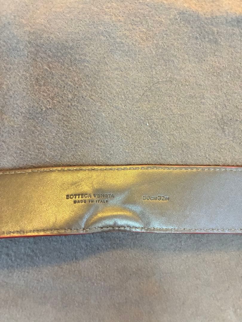 ボッテガヴェネタ　ベルト　ブラウン　茶色　イントレチャート80cm×32cm