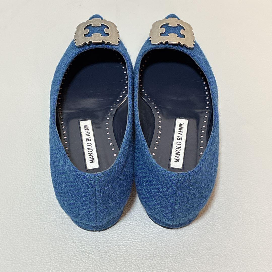 MANOLOBLAHNIK マノロブラニク ハンギシ フラット パンプス
