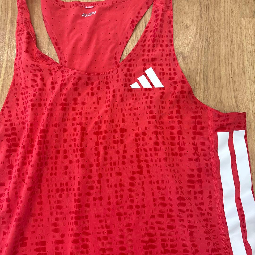 adidas adizero シングレット セットアッ上下L