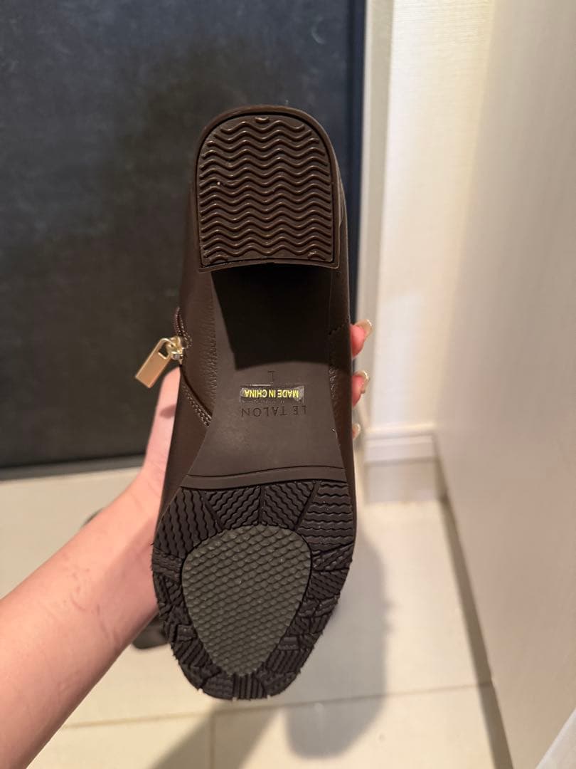 【最終値下げ/完売品】ルタロン　5cmスクエアフィットショートブーツ