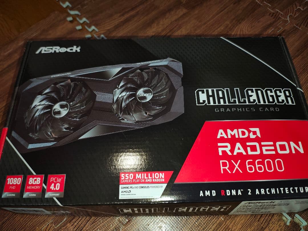 【動作品】ASRock Radeon rx6600 8gb