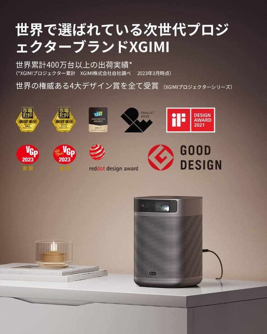 Bluetooth 小型モバイルプロジェクター フルHD