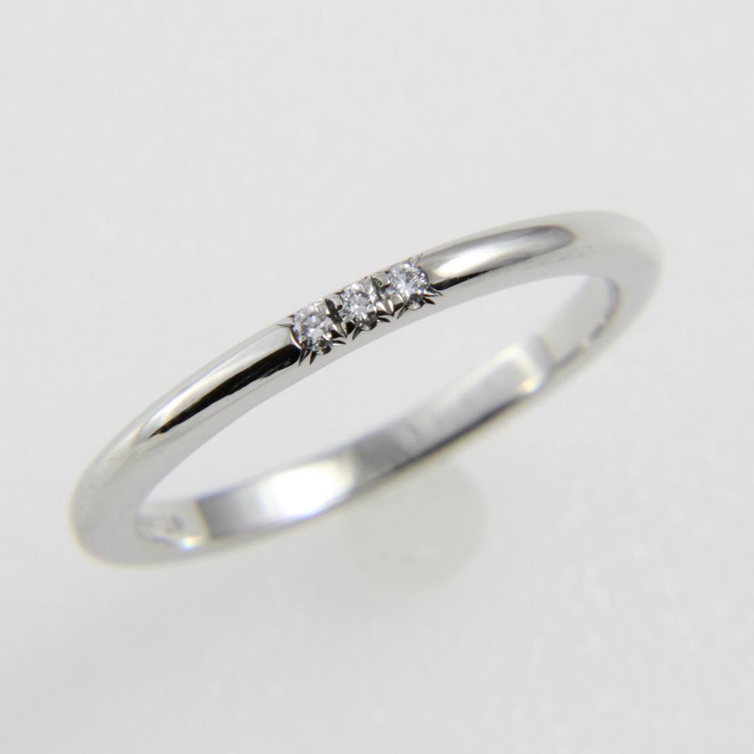 【磨き済み】 ティファニー フォーエバーリング　ダイヤ3p　Pt950　11号