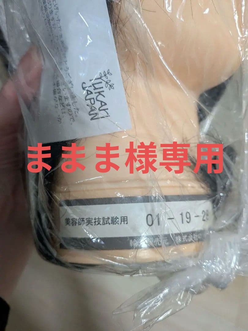 美容学校国家試験本番用カットウィッグ ユーカリジャパン3個