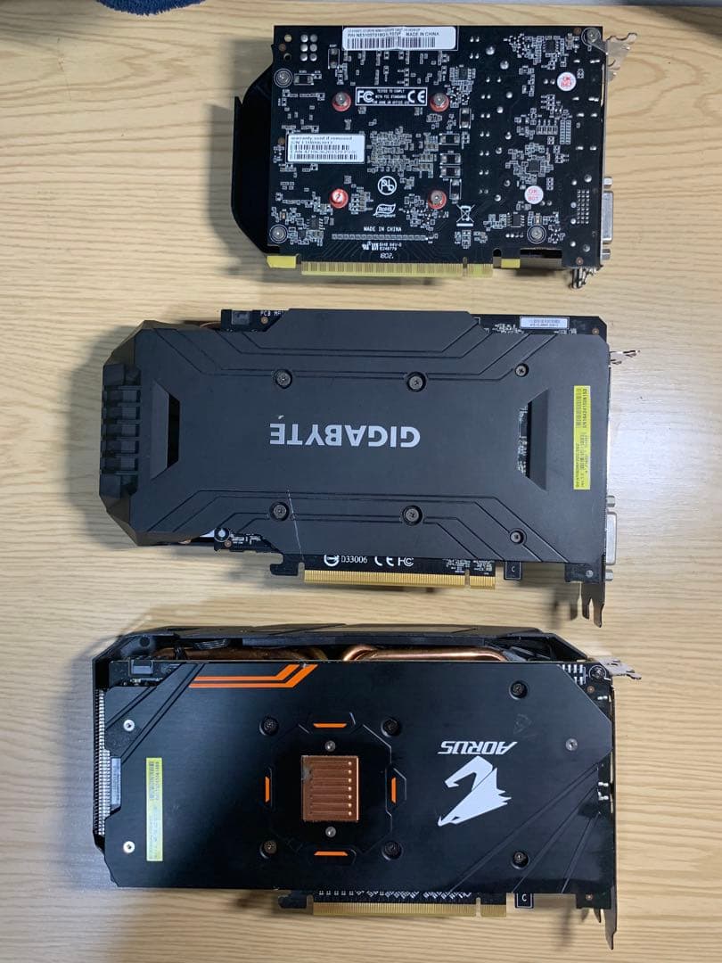 【ジャンク品】GTX1060/GTX1050ti/RX580