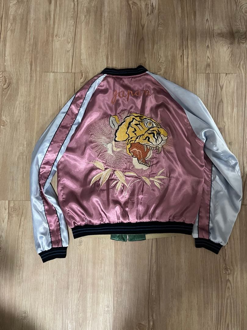 美品 テーラー東洋 両A面 スカジャン 虎 龍 Lサイズ