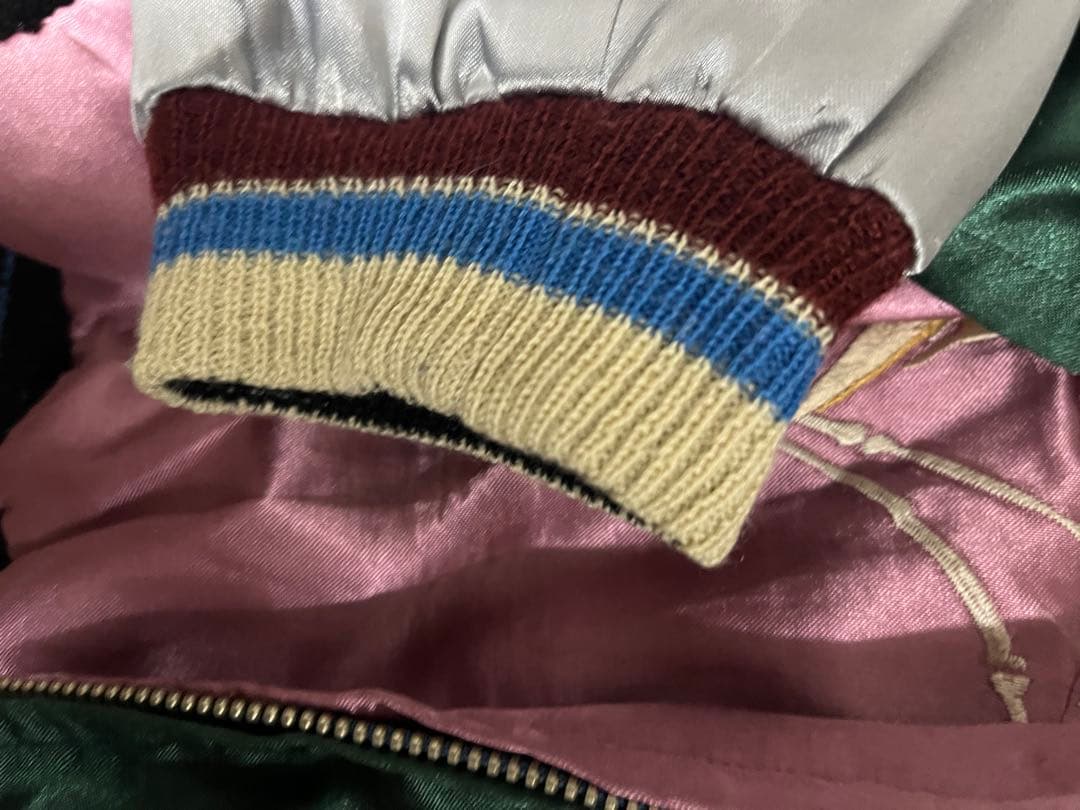 美品 テーラー東洋 両A面 スカジャン 虎 龍 Lサイズ