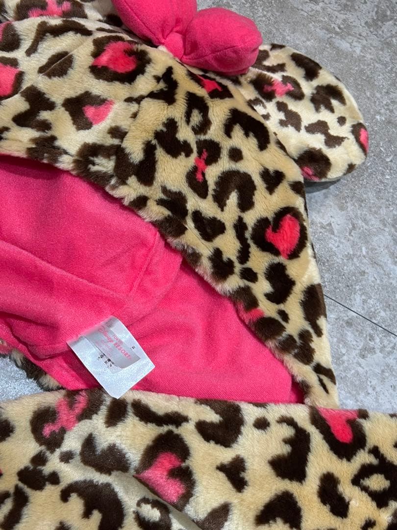 ディズニー ヒョウ柄 マフラー ファンキャップ