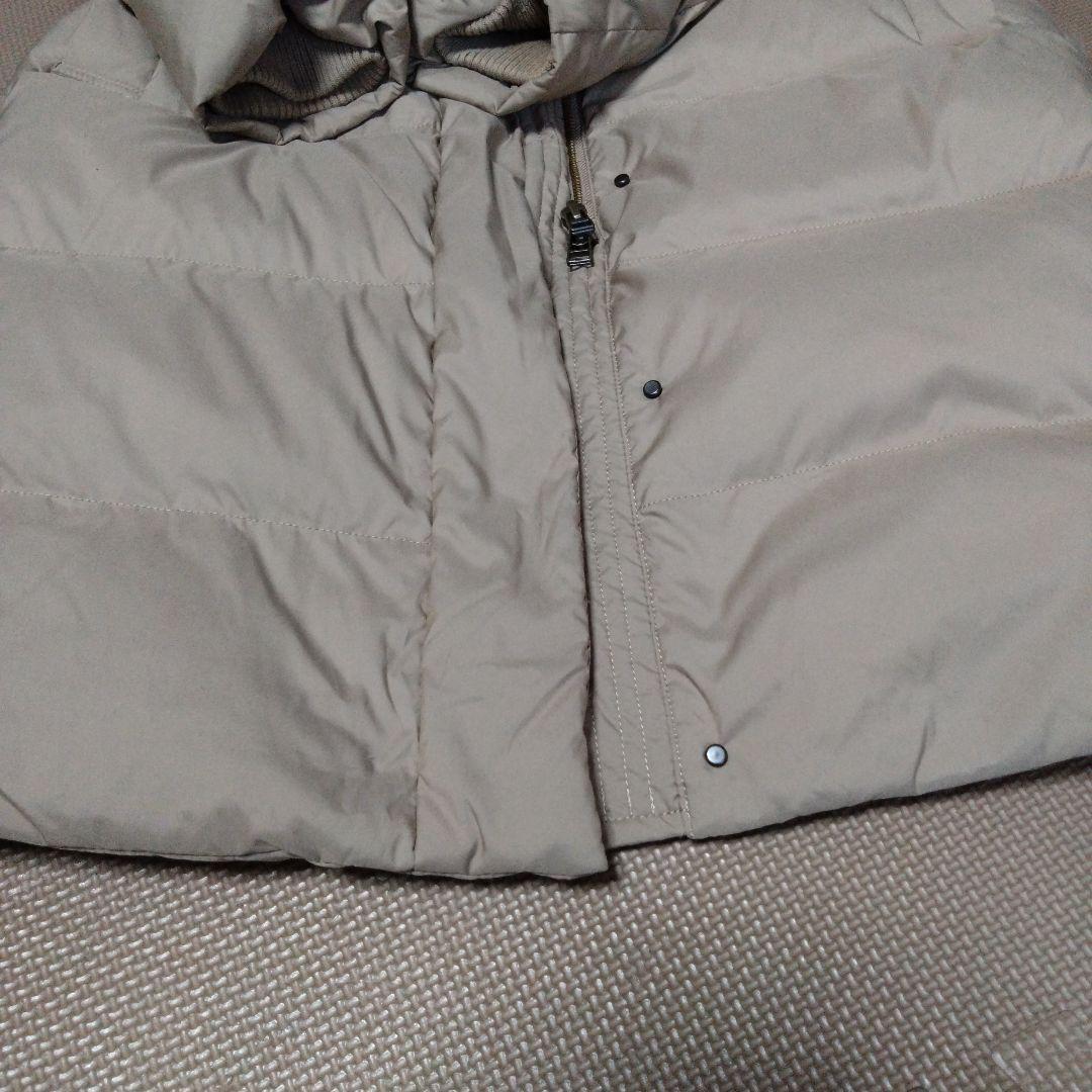 URBAN RESEARCH ラビットファー付きダウンジャケット ベージュ