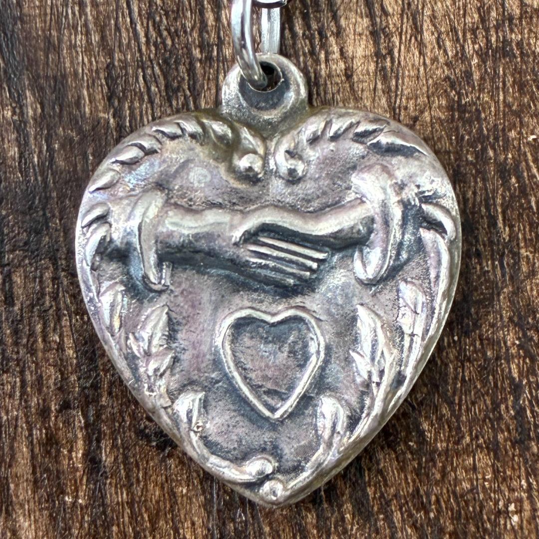 専用 ハンドシェイク 握手 シルバーヴィンテージネックレス