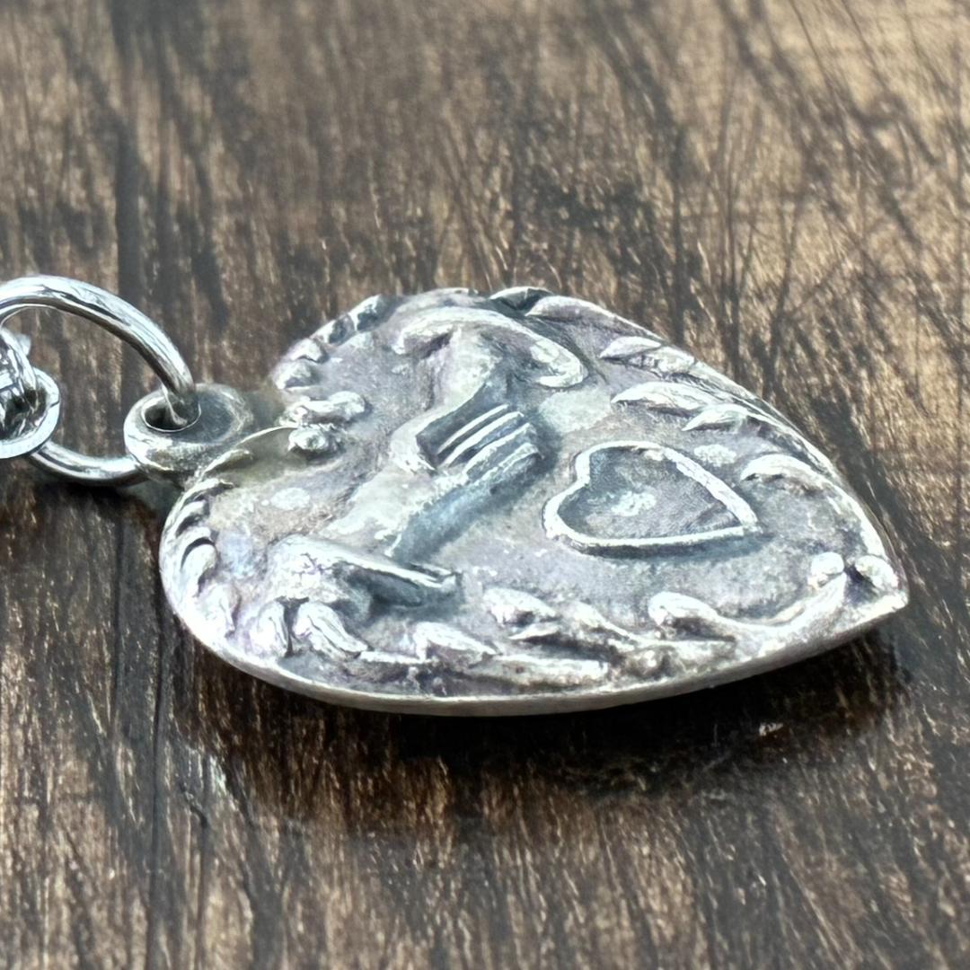 専用 ハンドシェイク 握手 シルバーヴィンテージネックレス