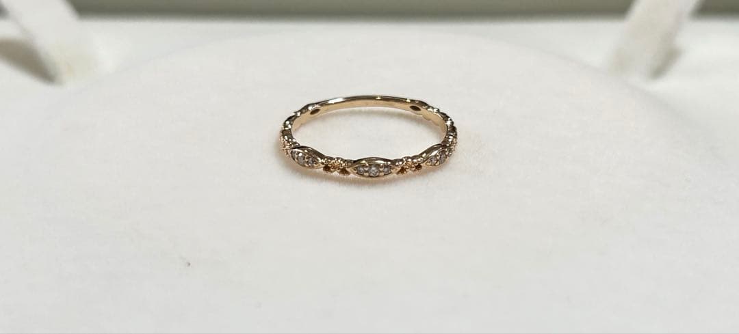 ゆ*ー様 ageteアガット K10YG 11号 ダイヤモンド カルムリング 販