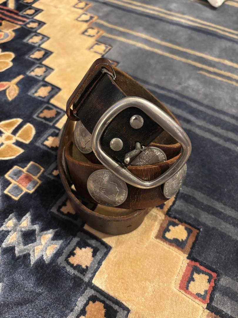 モルガンコンチョベルト 1981年 レザーベルト  ヴィンテージ