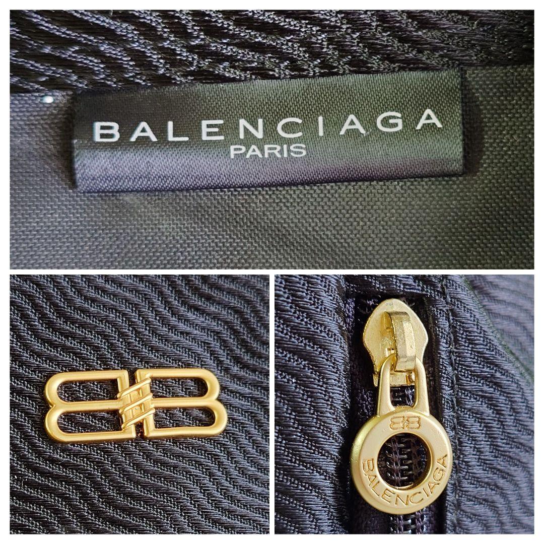 美品 バレンシアガ BB リュックサック バックパック ゴールド金具 ブラック