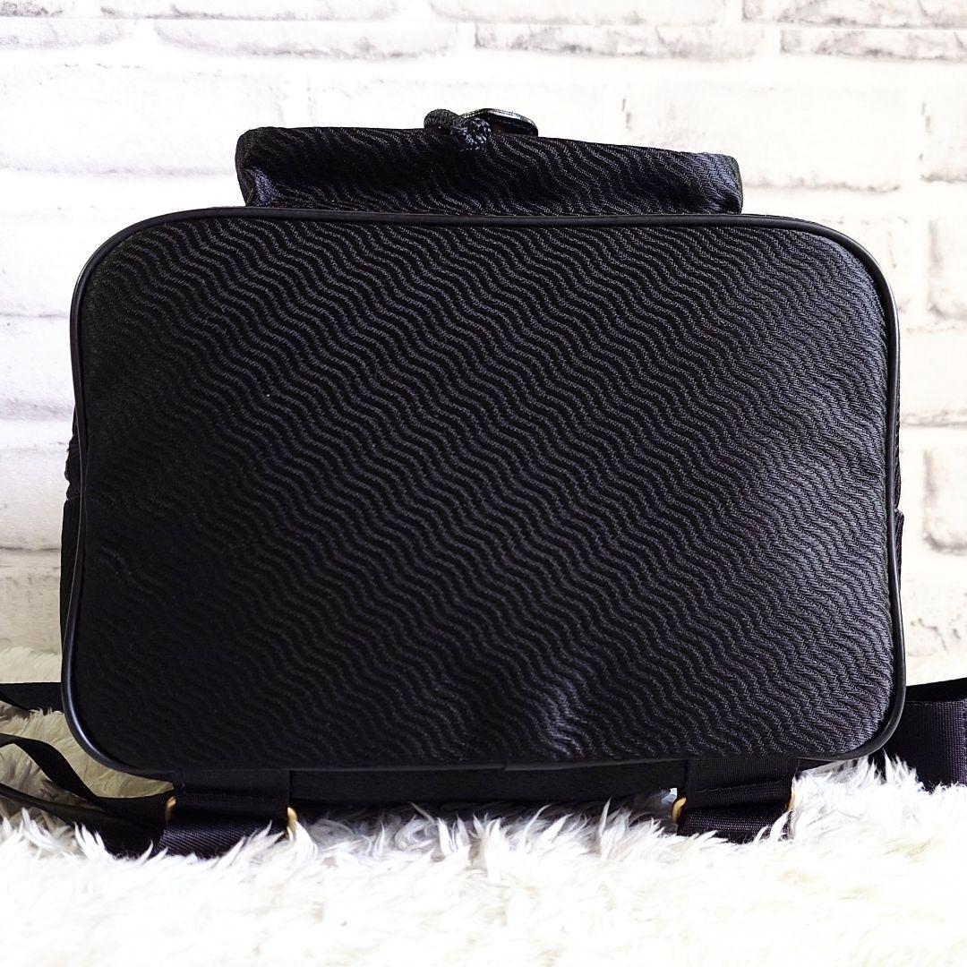 美品 バレンシアガ BB リュックサック バックパック ゴールド金具 ブラック