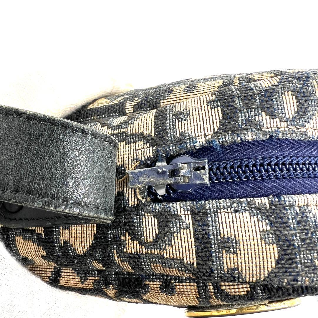 【美品】Dior ワンショルダー ショルダー バッグ トロッター キャンバス