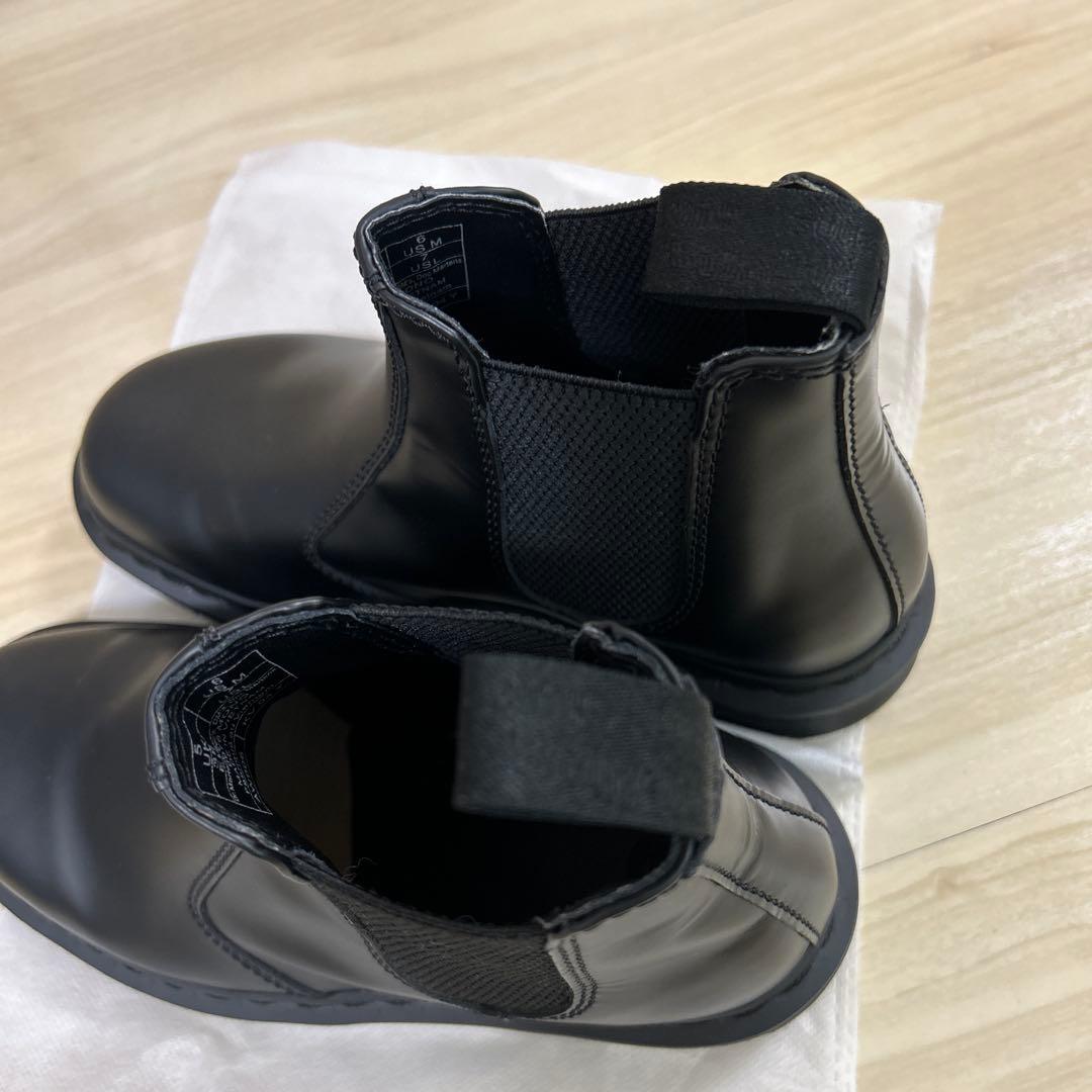 【未使用 試着のみ】ドクターマーチン ブラック サイドゴアブーツ レザー