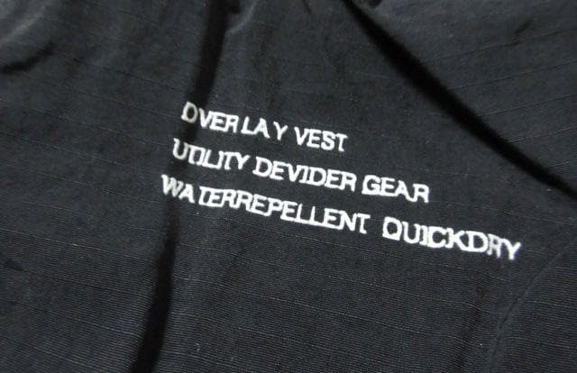 COMFY OUTDOOR GARMENT ベスト OVERLAY VEST 黒