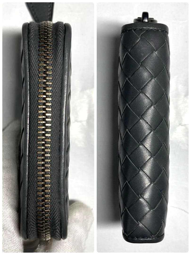 美品　ボッテガヴェネタ　イントレチャート　ケース　カードケース　グレー