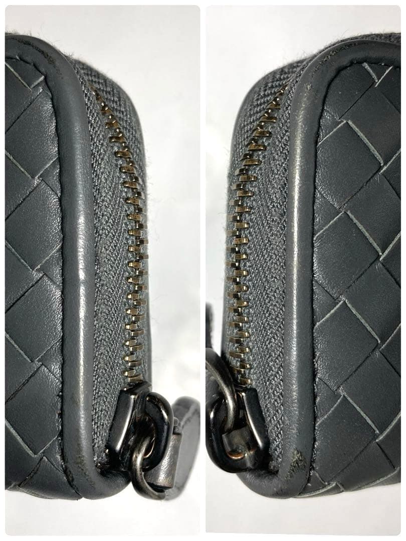 美品　ボッテガヴェネタ　イントレチャート　ケース　カードケース　グレー