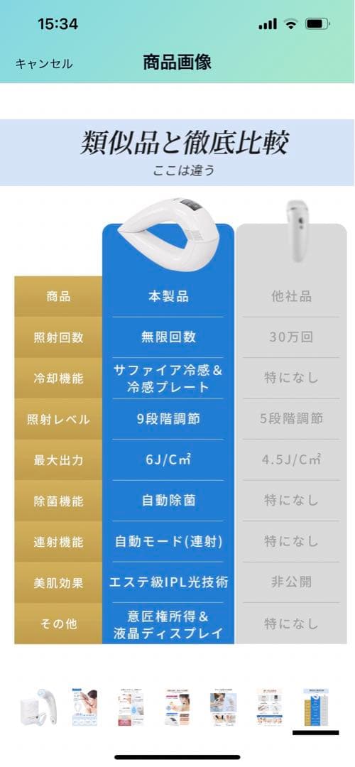 電気シェーバー＆家庭用光美容器セット