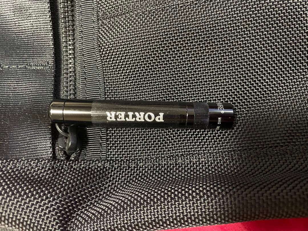 PORTER ポーター ブラック ナイロン スリングバッグ ボディバッグ