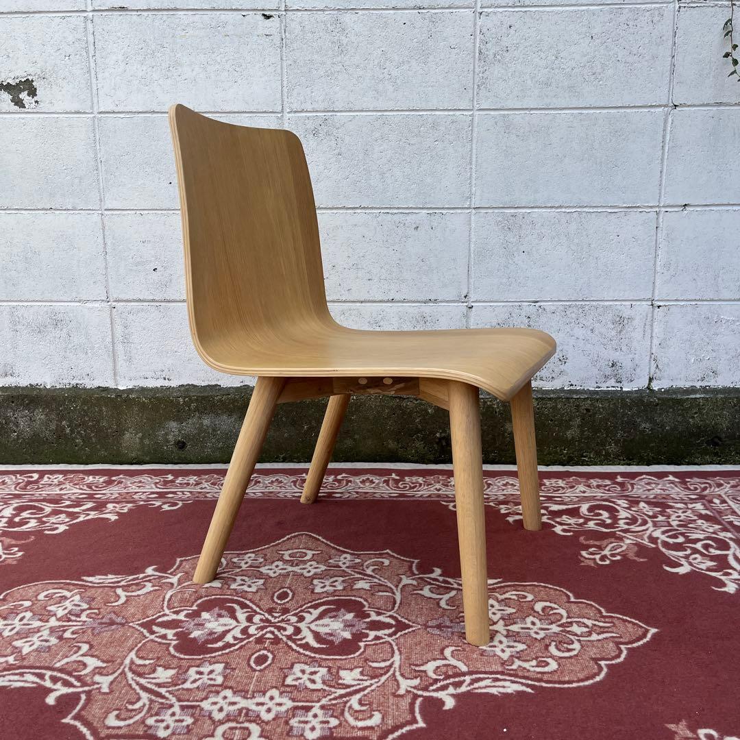 高品質◾️oliver オリバー プライウッド座面 木製チェア 椅子 イス B