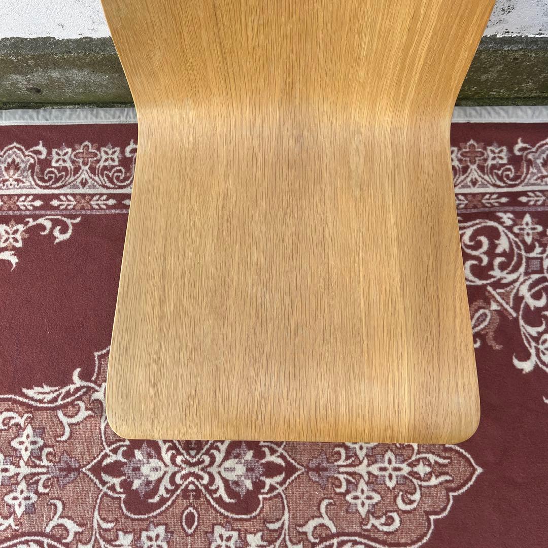 高品質◾️oliver オリバー プライウッド座面 木製チェア 椅子 イス B