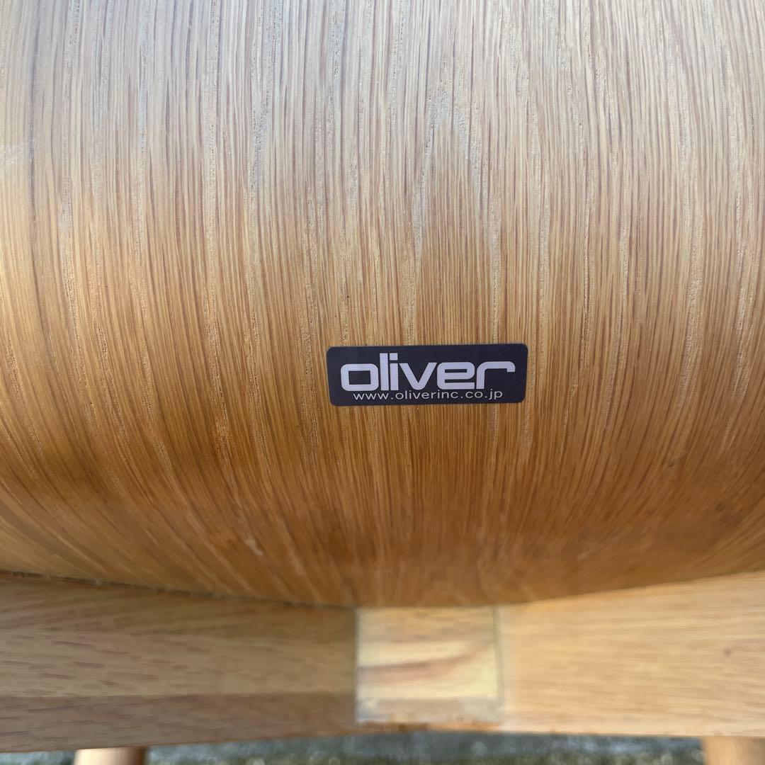 高品質◾️oliver オリバー プライウッド座面 木製チェア 椅子 イス B