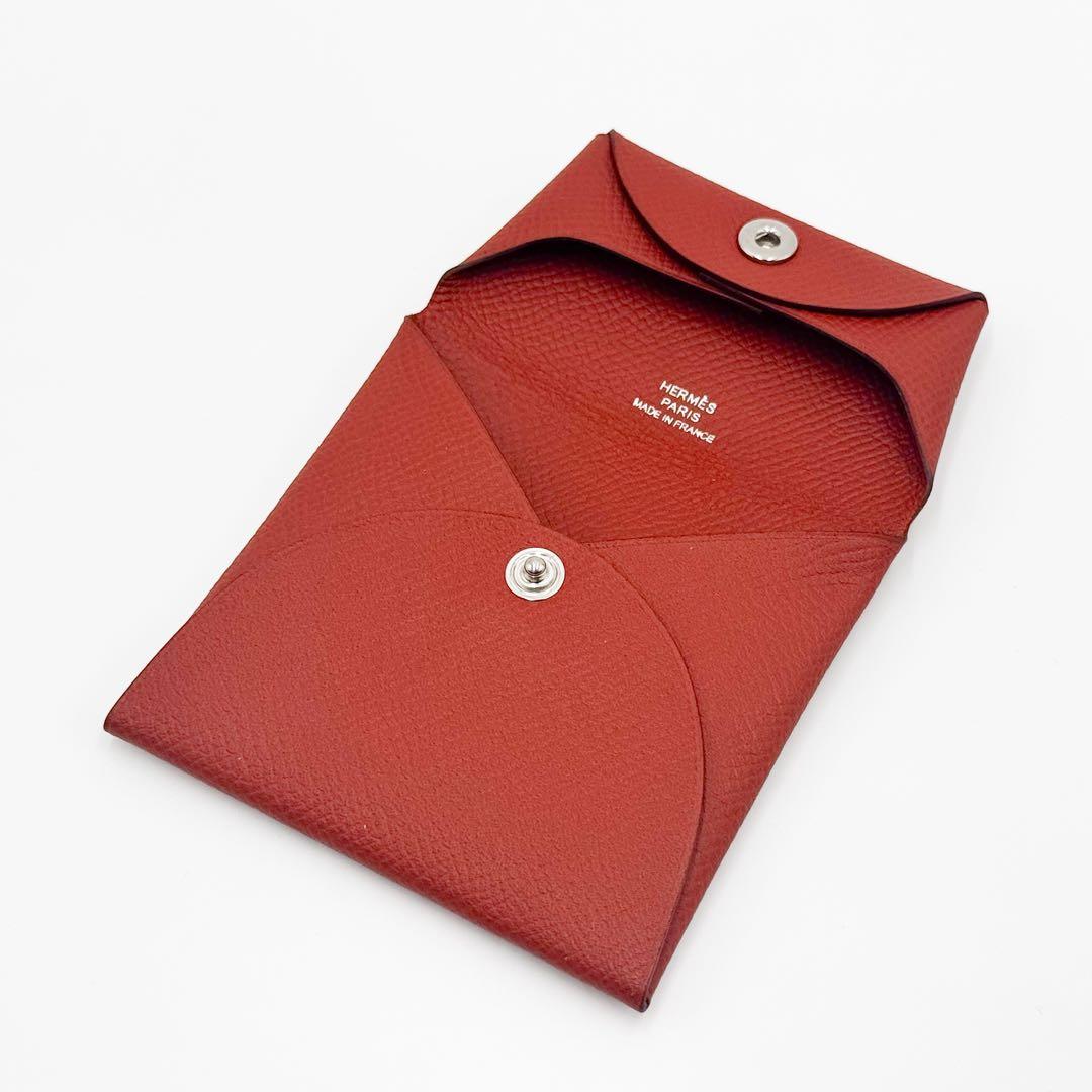 美品 エルメス HERMES バスティア ケース メンズ レディース 茶色