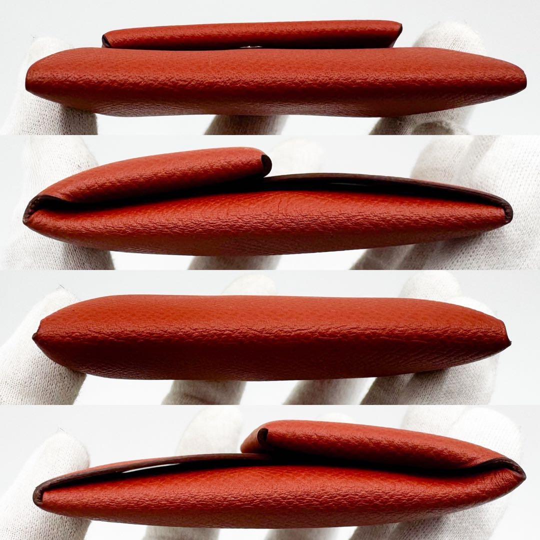 美品 エルメス HERMES バスティア ケース メンズ レディース 茶色