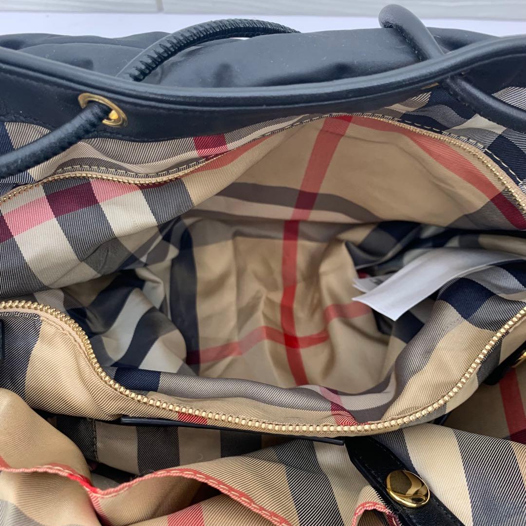 希少！Burberry ノバチェックマザーズバッグ キルティングレザー2Way