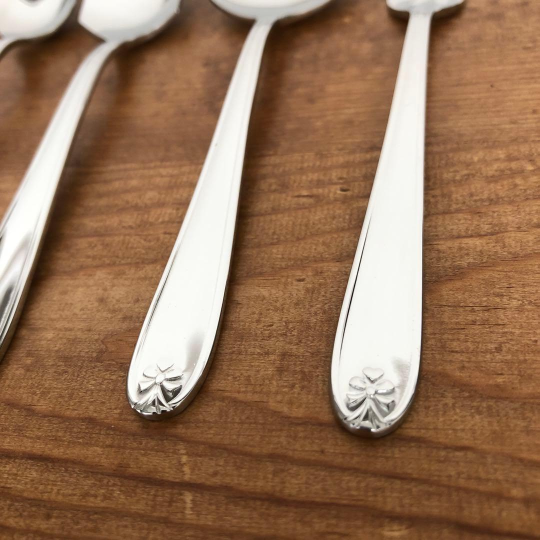 未使用　ラッキーウッド　マリエッタ　カトラリー40本セット　リボン　ハート