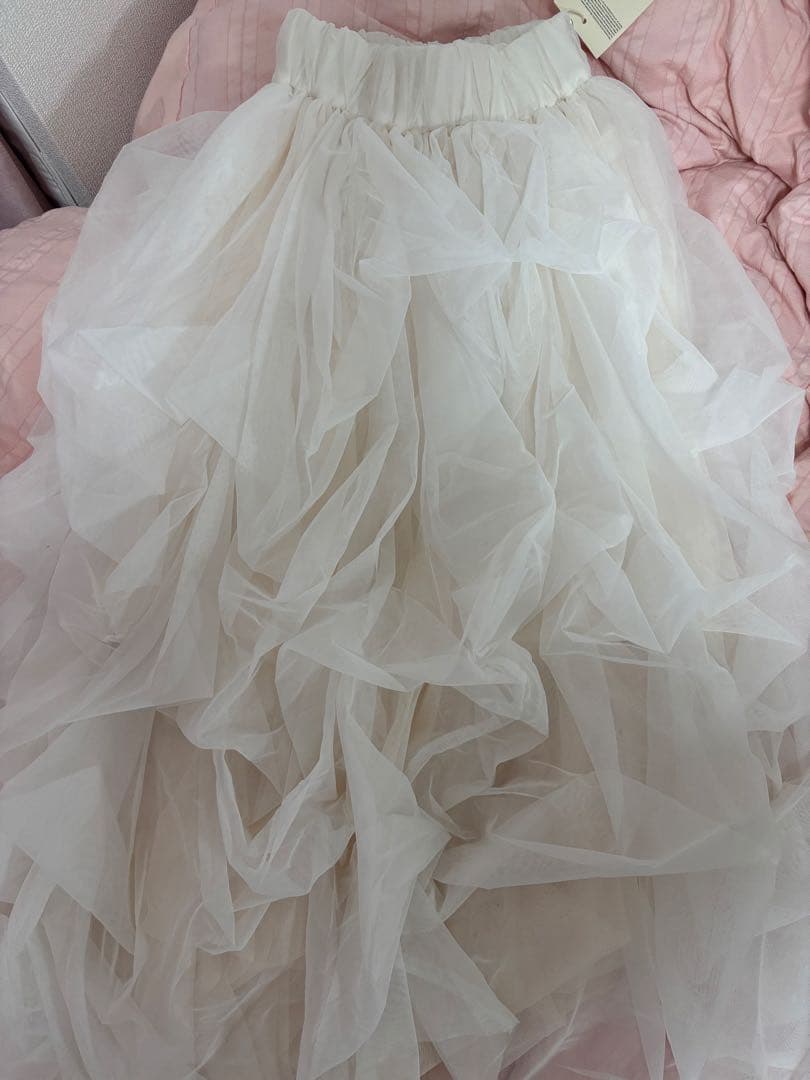 thetoe Iris tulle skirt white White Sサイズ