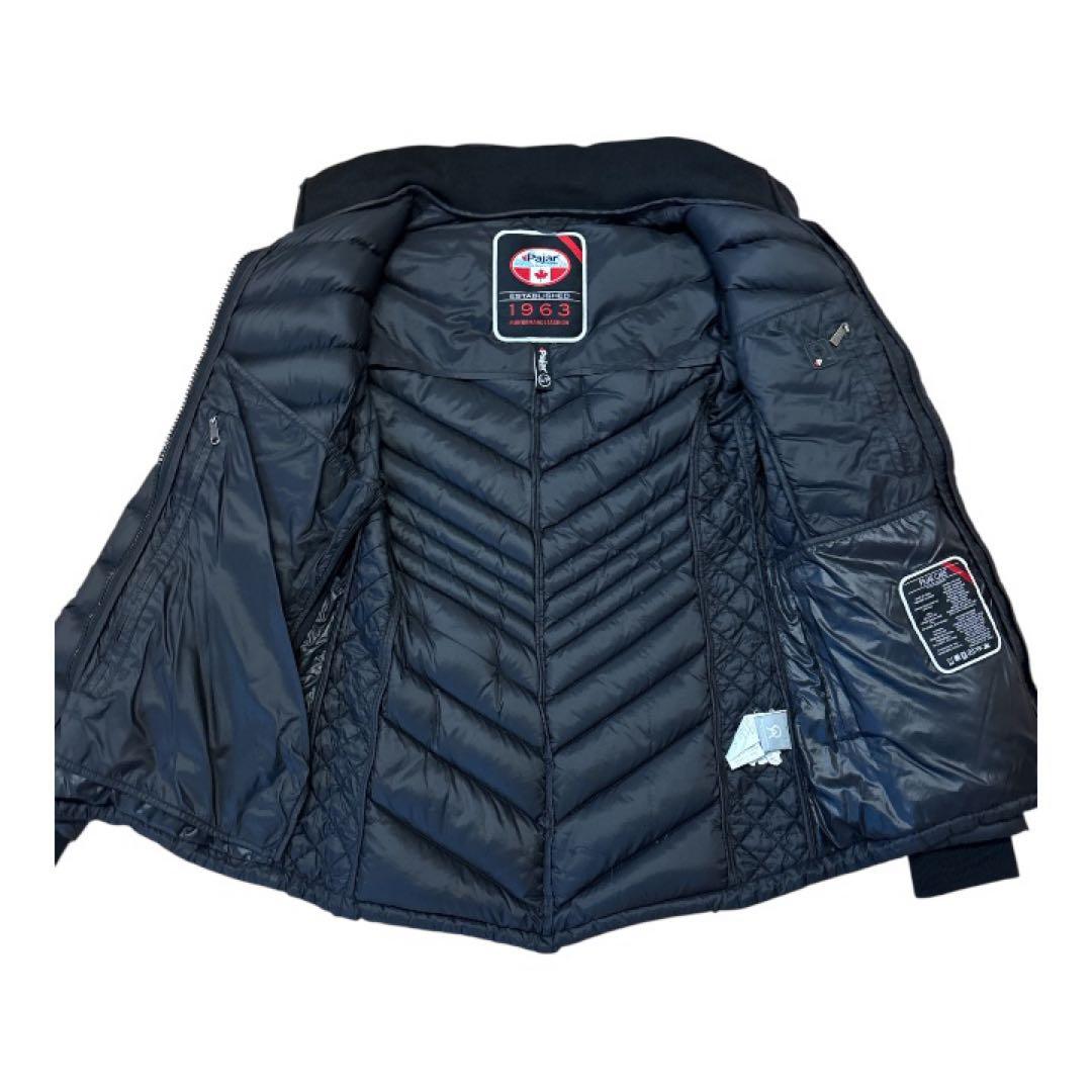 Pajar パジャール ダウンジャケット 黒 フード ファー付 クリーニング済