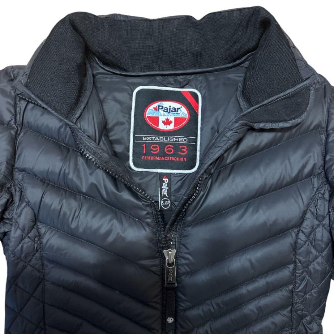 Pajar パジャール ダウンジャケット 黒 フード ファー付 クリーニング済