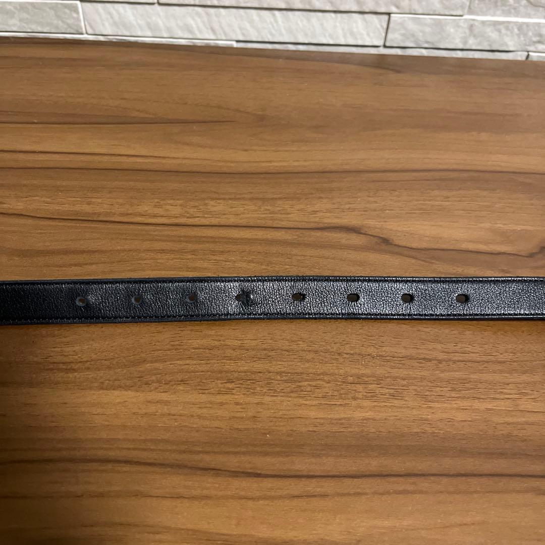 SAINT LAURENT PARIS レザーナローベルト