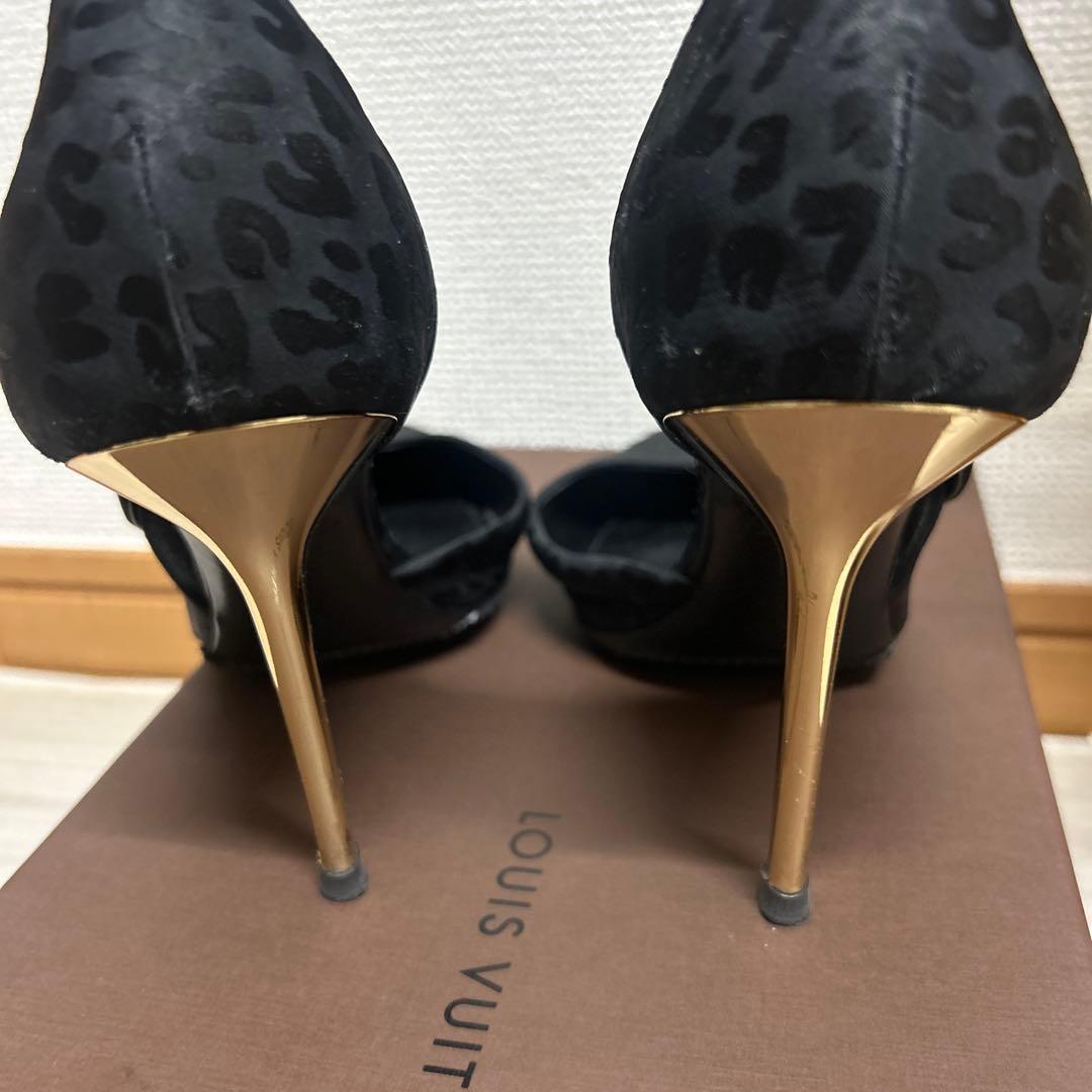 LOUIS VUITTON レオパード柄 ハイヒールパンプス