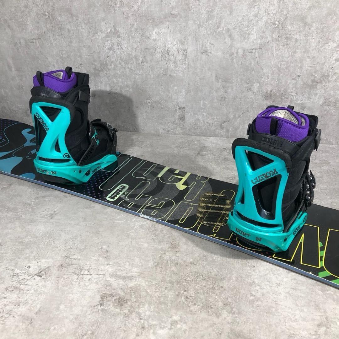 人気 SAVANDER154 × BURTON CUSTOM スノーボードセット