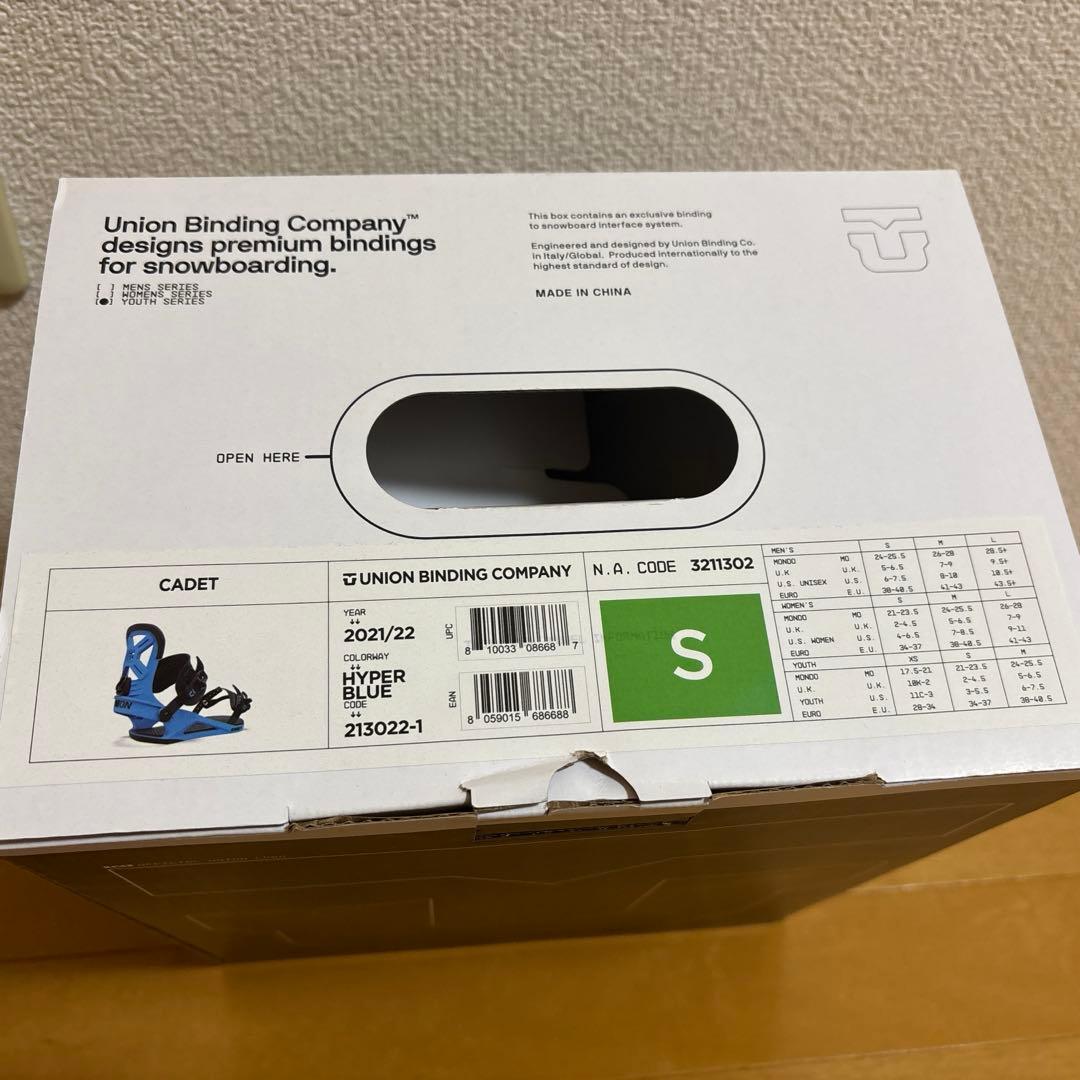 ユニオン UNION CADET ビンディング キッズ サイズS