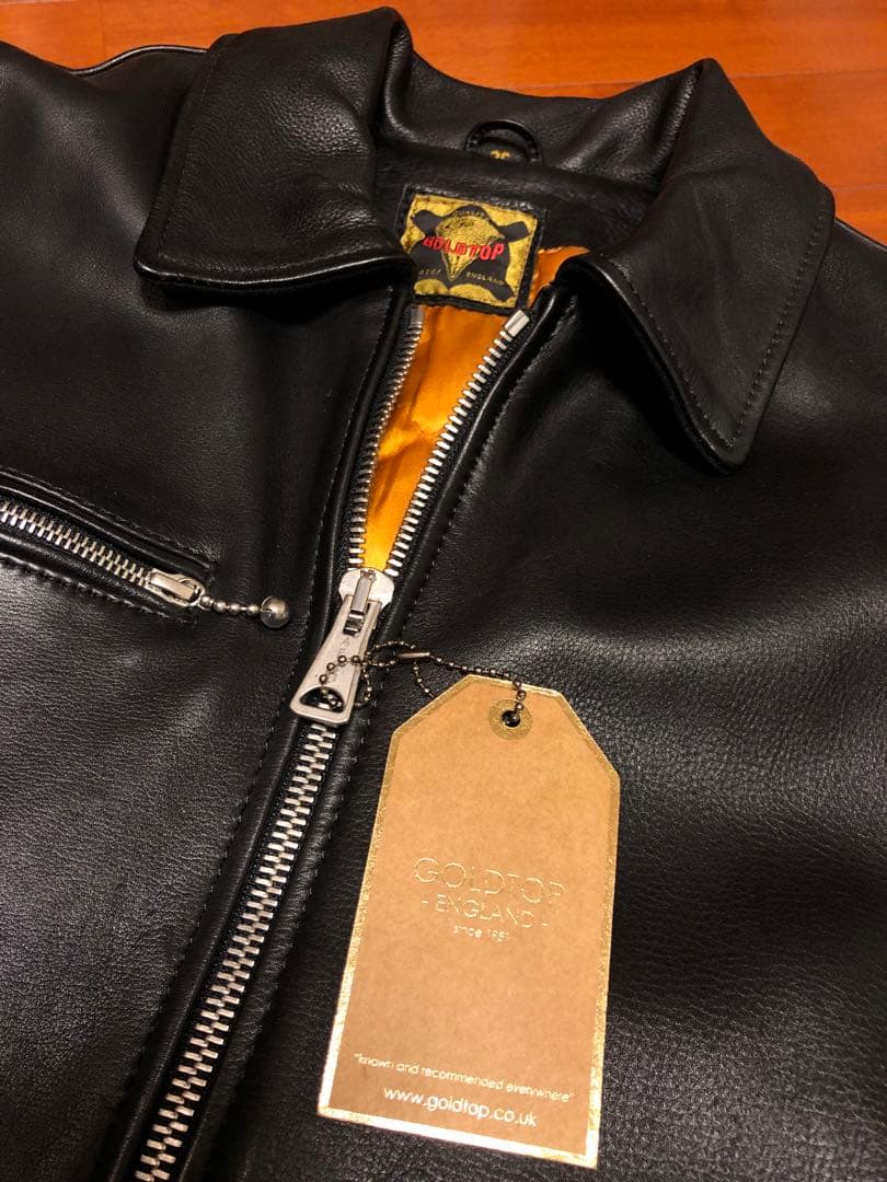 T*Z様 GOLDTOP シングルライダース　英国製　36 美品